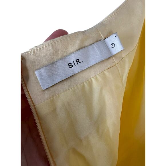 SIR. the Label Giacomo Halter Top Quiet Luxury Resort Casual Minimalist Butter S - Picture 7 of 8